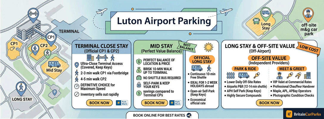 luton airport parking comparison